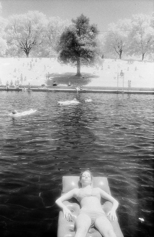 Barton Springs sunbather